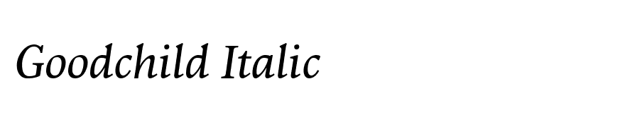 Goodchild Italic