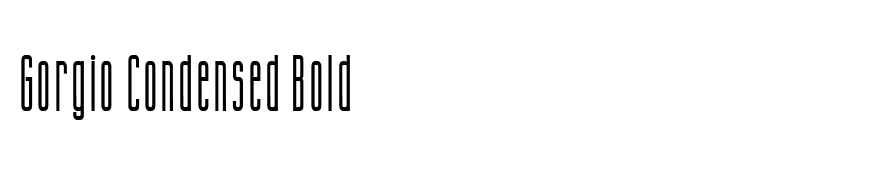 Gorgio Condensed Bold