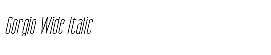 Gorgio Wide Italic