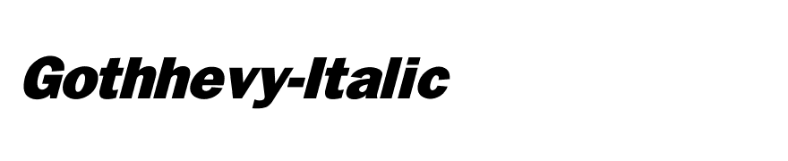 Gothhevy-Italic