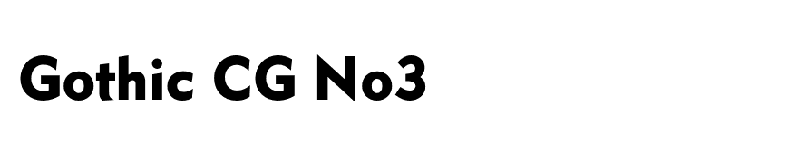 Gothic CG No3