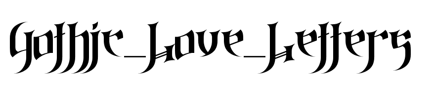 Gothic Love Letters