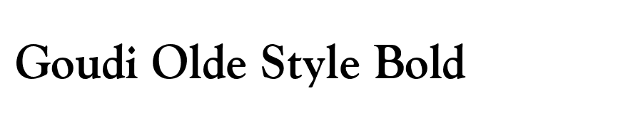 Goudi Olde Style Bold