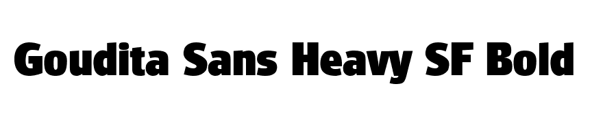 Goudita Sans Heavy SF Bold