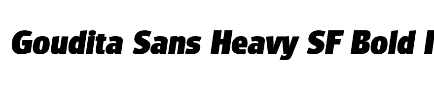 Goudita Sans Heavy SF Bold Italic