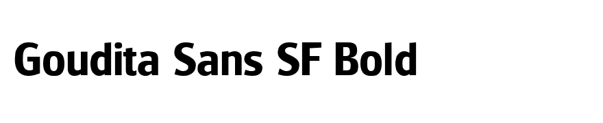 Goudita Sans SF Bold