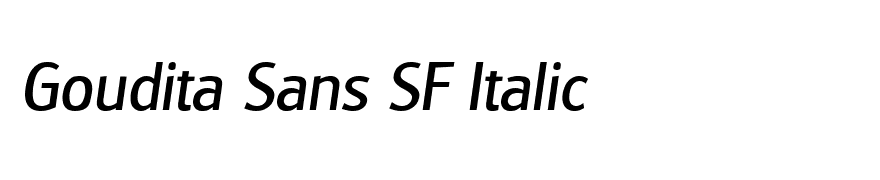 Goudita Sans SF Italic