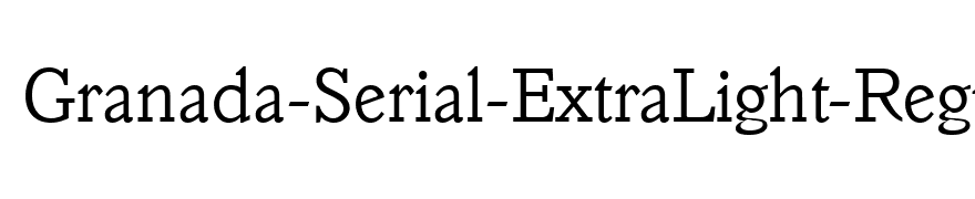 Granada-Serial-ExtraLight-Regular