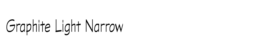 Graphite Light Narrow