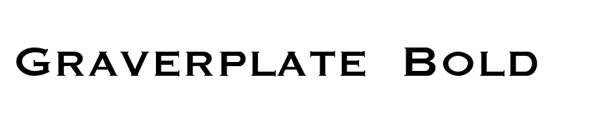 Graverplate Bold