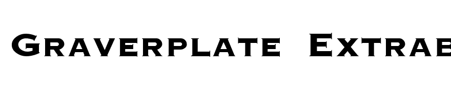 Graverplate Extrabold