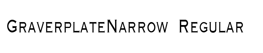 GraverplateNarrow Regular