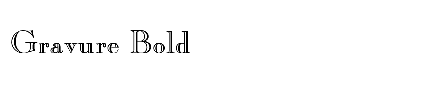Gravure Bold