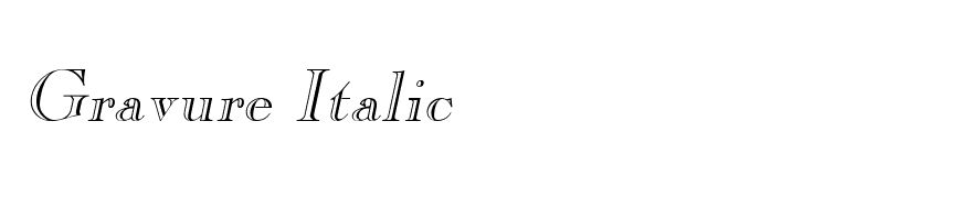 Gravure Italic
