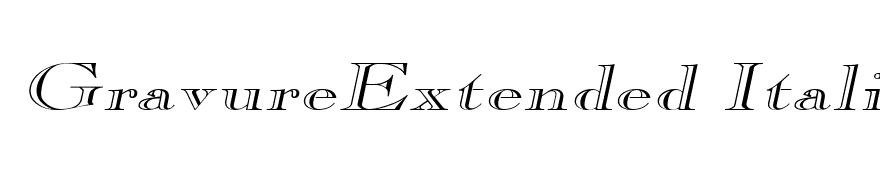 GravureExtended Italic
