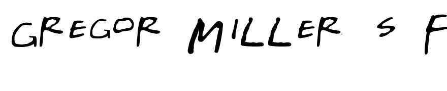 Gregor Miller's Friends Font