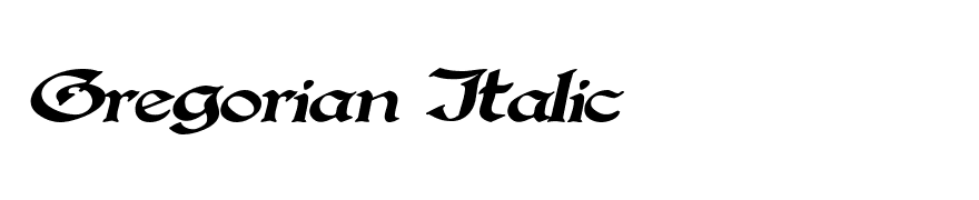 Gregorian Italic