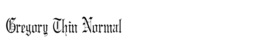 Gregory Thin Normal