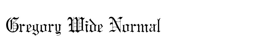 Gregory Wide Normal