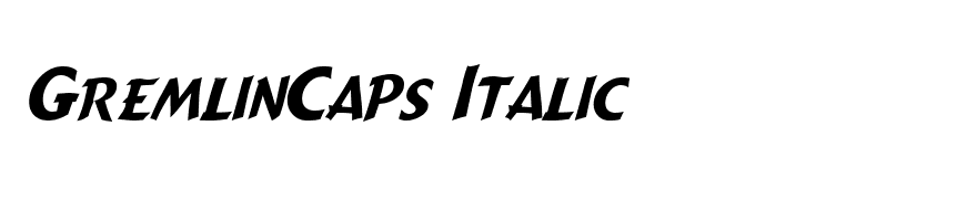 GremlinCaps Italic