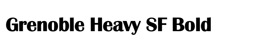Grenoble Heavy SF Bold