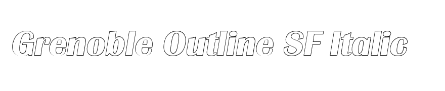 Grenoble Outline SF Italic