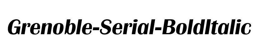 Grenoble-Serial-BoldItalic