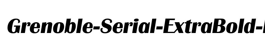 Grenoble-Serial-ExtraBold-RegularItalic