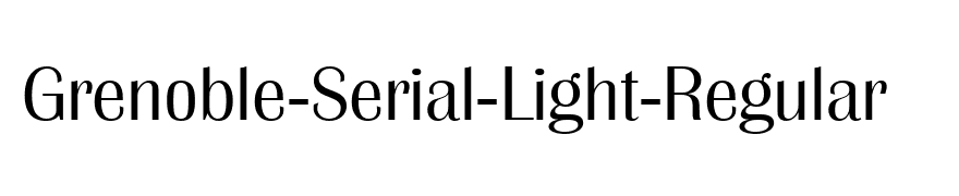 Grenoble-Serial-Light-Regular