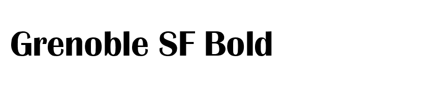 Grenoble SF Bold