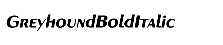 GreyhoundBoldItalic