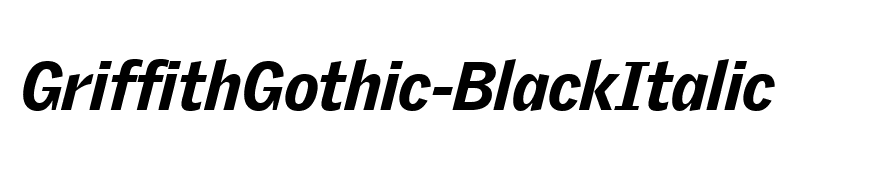 GriffithGothic-BlackItalic