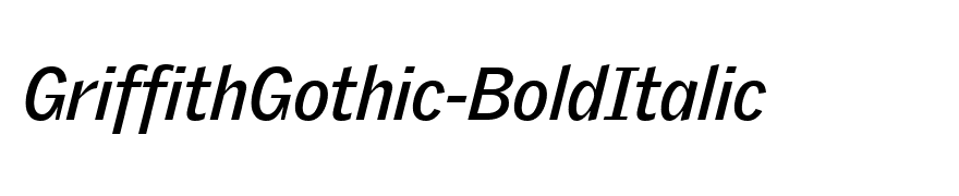 GriffithGothic-BoldItalic