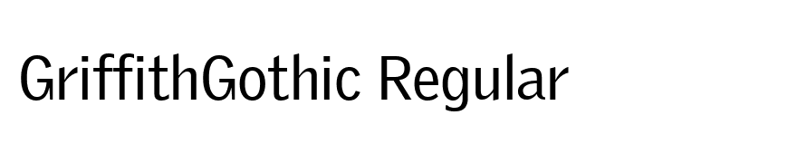 GriffithGothic Regular
