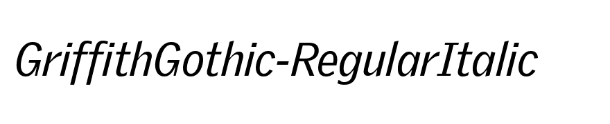 GriffithGothic-RegularItalic