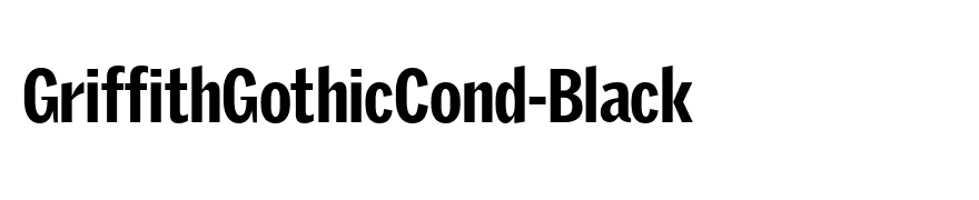 GriffithGothicCond-Black