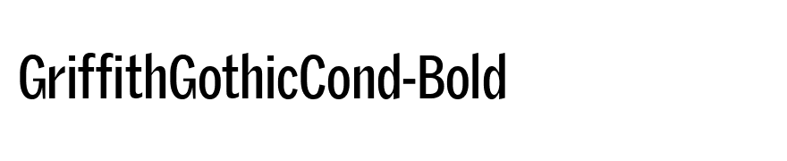 GriffithGothicCond-Bold