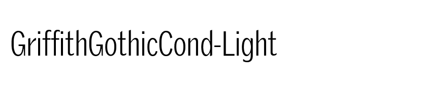 GriffithGothicCond-Light