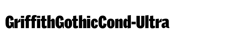 GriffithGothicCond-Ultra