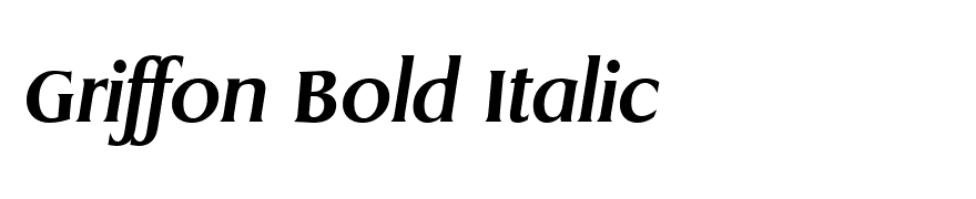 Griffon Bold Italic