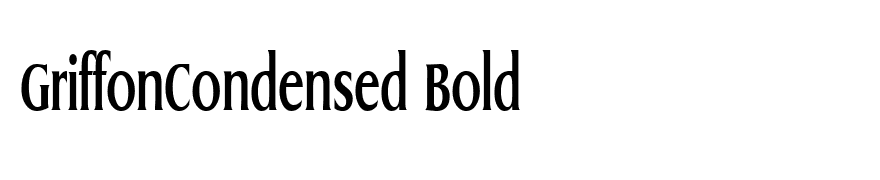 GriffonCondensed Bold