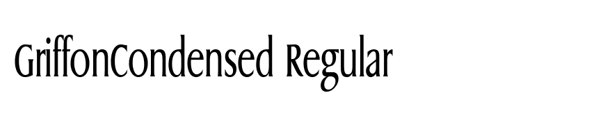 GriffonCondensed Regular