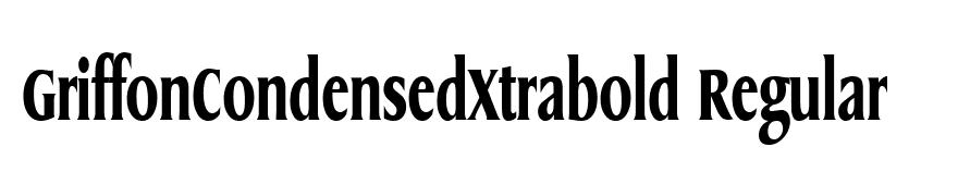 GriffonCondensedXtrabold Regular
