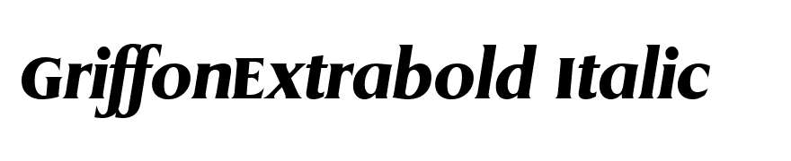 GriffonExtrabold Italic
