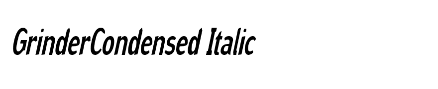 GrinderCondensed Italic