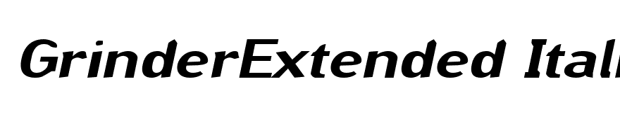 GrinderExtended Italic