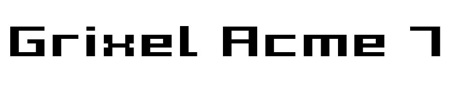 Grixel Acme 7 Wide Bold Xtnd