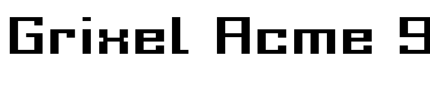 Grixel Acme 9 Regular Bold Xtnd