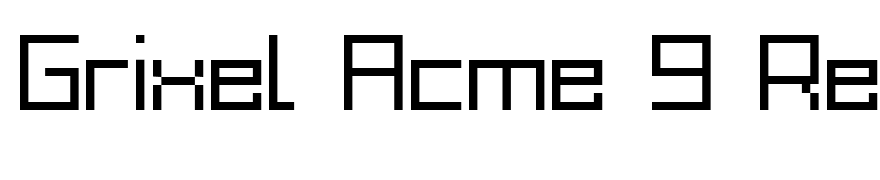 Grixel Acme 9 Regular