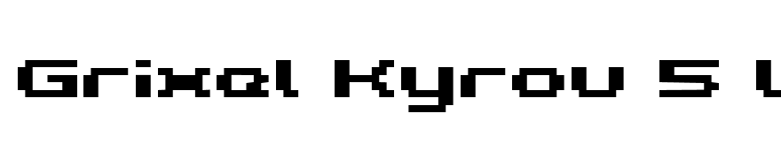 Grixel Kyrou 5 Wide Bold